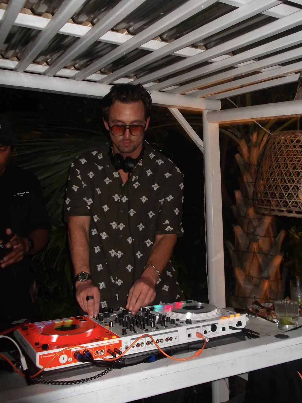 AUSTAL DJing an outdoor daytime show, second shot